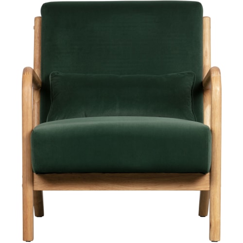 Canapés et fauteuils Fauteuils | Fauteuil de salon en velours, chaise vert - LR11368
