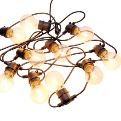 Jardin Luminaire et éclairage extérieur | Guirlande lumineuse guinguette extensible ampoules verres LED - TM97570