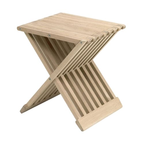 Meubles Tabourets | Tabouret compact en bois de chêne - WM08747