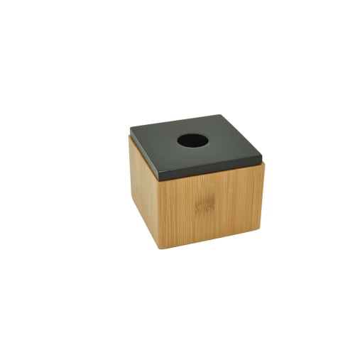 Déco Boîtes | Boite avec couvercle en bambou et noir - FJ67575