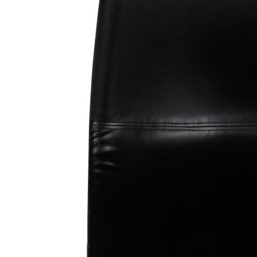 Meubles Chaises | Chaise imitation cuir noir - GM65307