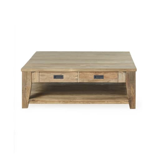 Meubles Tables basses | Table basse 2 tiroirs en teck recyclé - LD81409