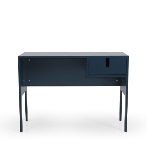 Meubles Bureaux et meubles secrétaires | Bureau en bois 1 tiroir L105cm bleu canard - SR58477