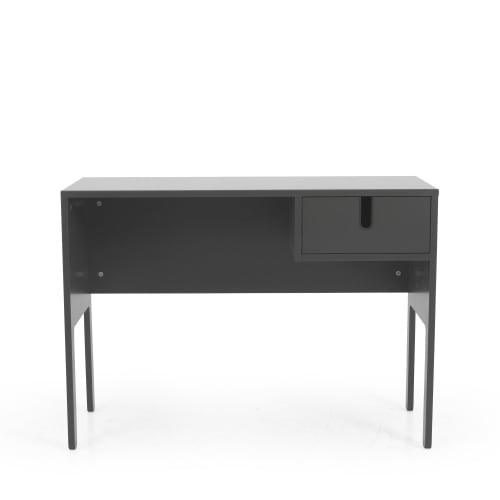 Meubles Bureaux et meubles secrétaires | Bureau en bois 1 tiroir L105cm gris anthracite - UQ75725