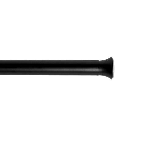 Barre de tension à rideaux ext. de 137 à 228.6cm D22mm noir