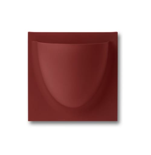 Déco Vases | Vase mural en PVC rouge rubis 15x15x10cm - UO64557