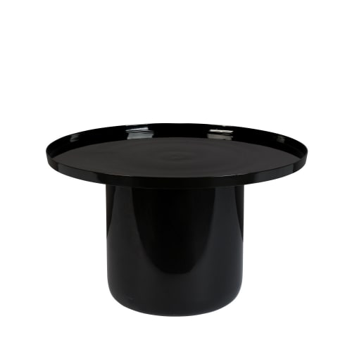 Meubles Tables basses | Table basse en métal D67cm noir - CZ14910