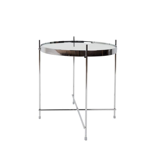 Meubles Tables basses | Table basse design ronde Small argent - FJ40503