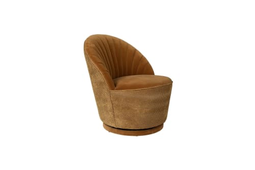 Canapés et fauteuils Fauteuils | Fauteuil en velours marron - KH66673