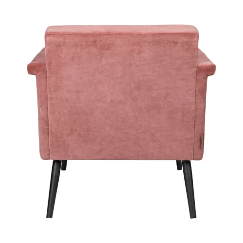 Canapés et fauteuils Fauteuils | Fauteuil vintage en velours rose - ND00344