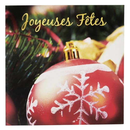 Lot De 6 Cartes De Vœux Avec Enveloppe Joyeux Noel Maisons Du Monde