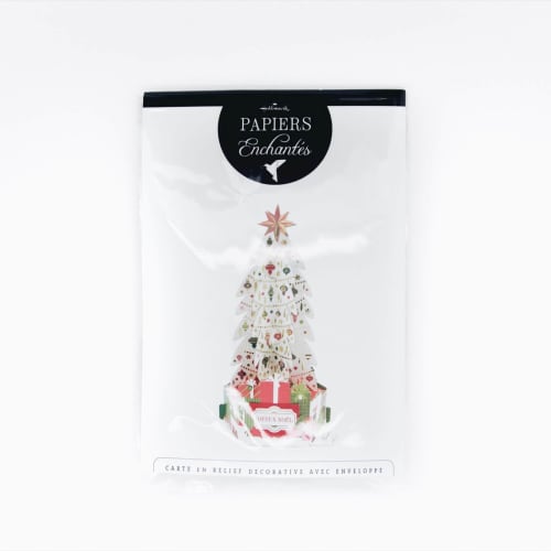 Carte De Voeux Noel Pop Up 3d Sapin Blanc Maisons Du Monde