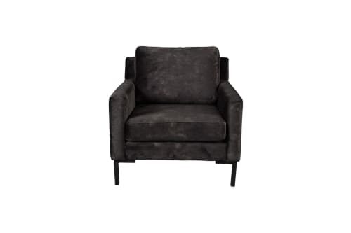 Canapés et fauteuils Fauteuils | Fauteuil en tissu gris anthracite - VQ31524