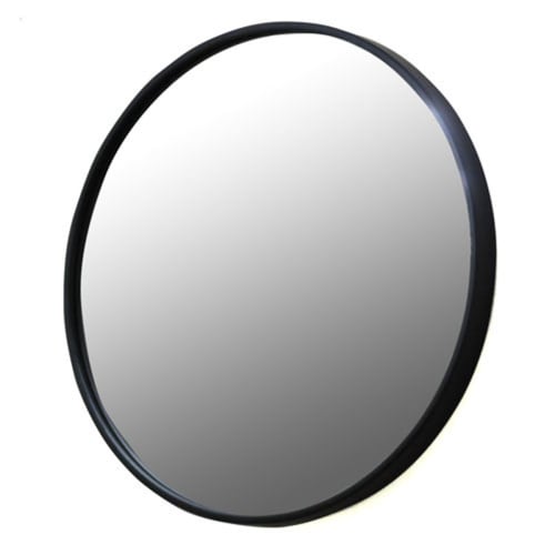 Déco Miroirs | Miroir rond  Ø60 noir - QR64530