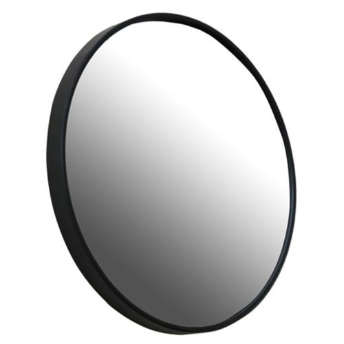 Déco Miroirs | Miroir rond  Ø80 noir - ZU45880