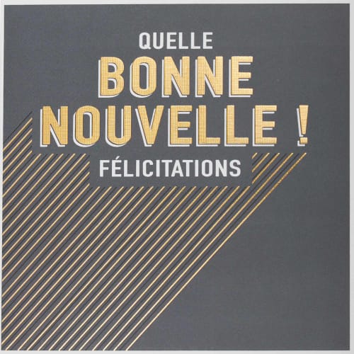 Carte Felicitations Bonne Nouvelle Maisons Du Monde