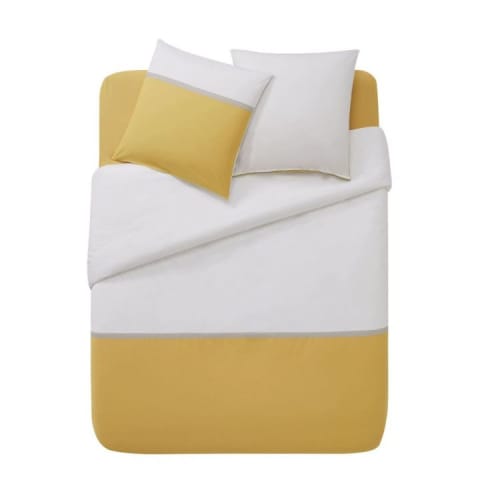 Taie D Oreiller Rectangle Bicolore En Coton 50x70 Toi Et Moi Sahara Maisons Du Monde
