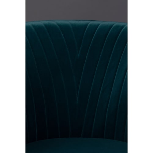 Canapés et fauteuils Fauteuils | Fauteuil vintage en velours bleu canard - CT19576