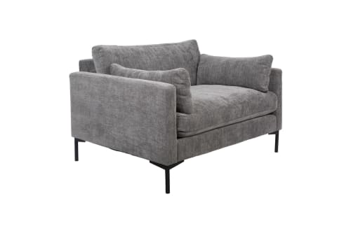 Canapés et fauteuils Fauteuils | Fauteuil en tissu gris - TU57406
