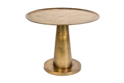 Meubles Tables basses | Table basse métal D63cm laiton - GM94670