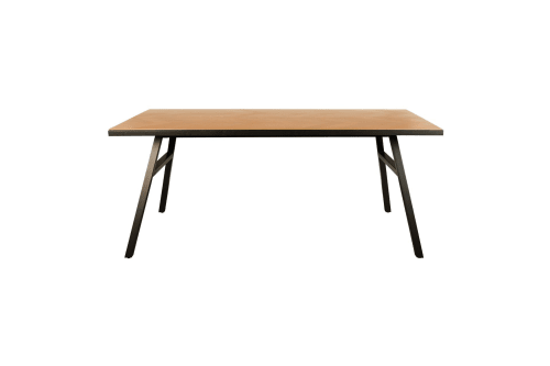Meubles Tables à manger | Table à manger effet bois 180x90cm chêne - YD89470