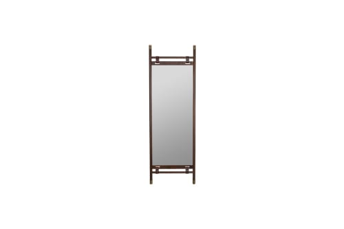 Déco Miroirs | Miroir sur pied vintage marron - LL27651