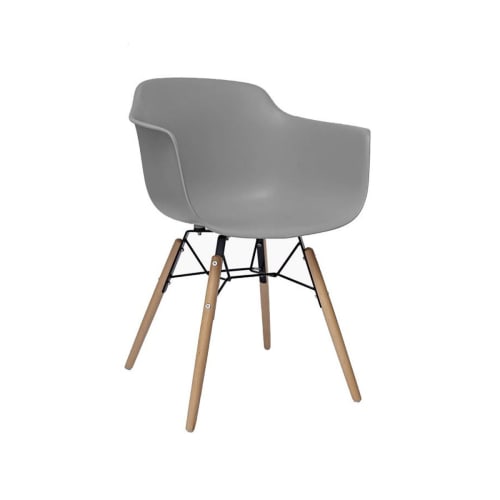 Canapés et fauteuils Fauteuils | Fauteuil salle à manger design scandinave gris - AM18972