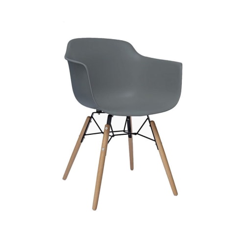 Canapés et fauteuils Fauteuils | Fauteuil salle à manger design scandinave gris foncé - XP44060