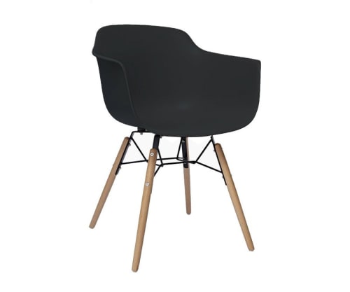 Canapés et fauteuils Fauteuils | Fauteuil salle à manger design scandinave noir - YY65917