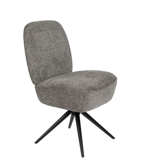Meubles Chaises | chaise design grise en tissu - JA09859
