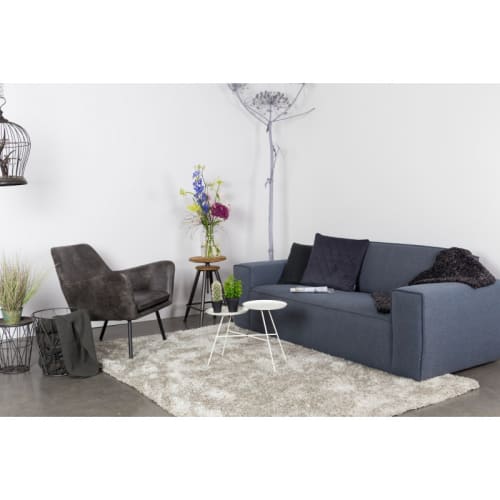 Canapés et fauteuils Fauteuils | Fauteuil lounge vintage gris anthracite - JZ78444