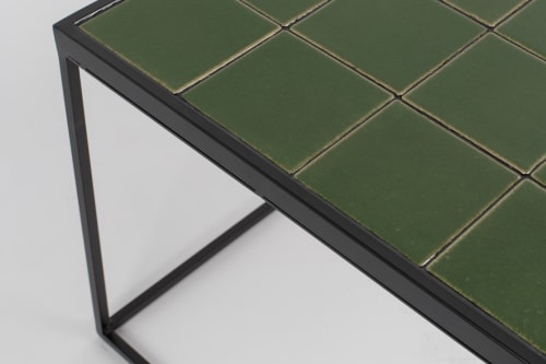 Meubles Tables basses | Table basse rectangulaire en céramique vert - JE28743