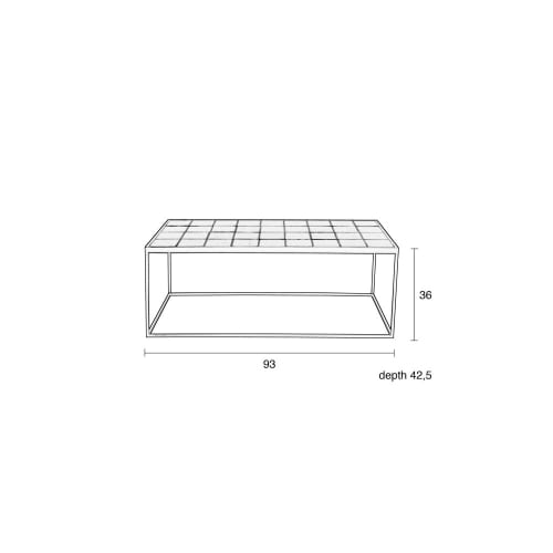 Meubles Tables basses | Table basse rectangulaire en céramique vert - JE28743