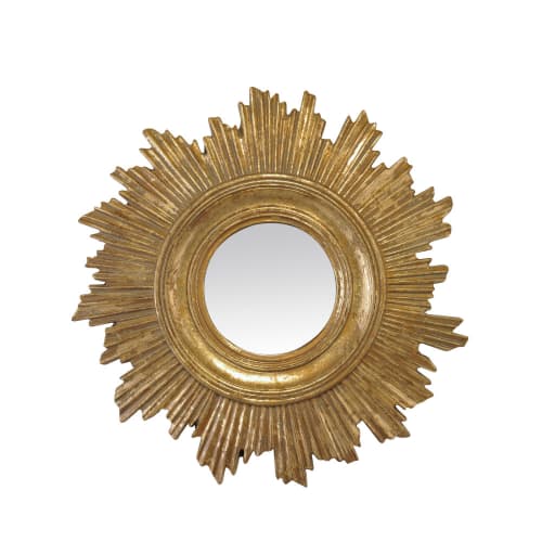 Déco Miroirs | Miroir soleil D45 cm or - JK48954