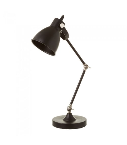 Lampe de bureau métal noir H52cm