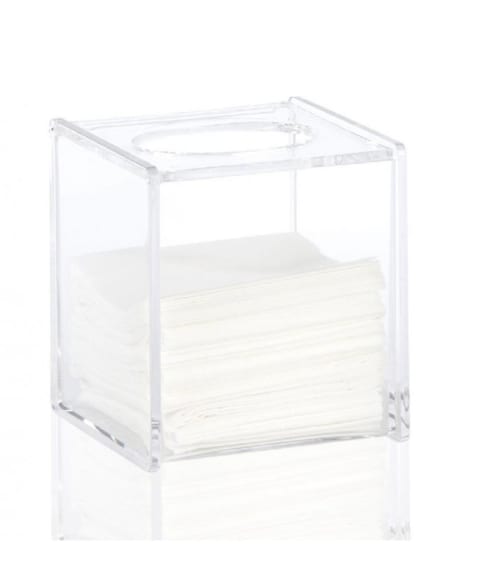 Depory Acrylique pour Mouchoir Rectangulaire Transparent à mouchoirs en Papier Boîte de Rangement pour Home Office de Salle de Bain Table
