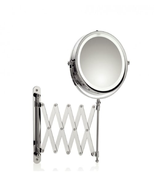Déco Miroirs | Miroir rond grossissant mural lumineux led x5 - CB05908
