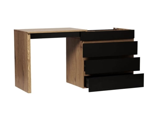 Bureau Coulissant 150 Cm 4 Tiroirs Maisons Du Monde