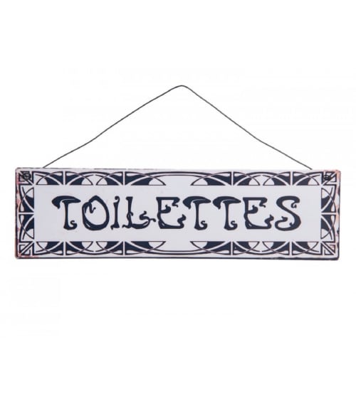 Plaque De Porte Wc Signaletique Toilettes 25x7 Vintage Maisons Du Monde