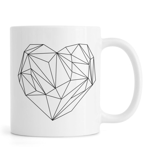 Art de la table Bols, tasses et mugs | Mug en céramique en Blanc & Noir - BE34997