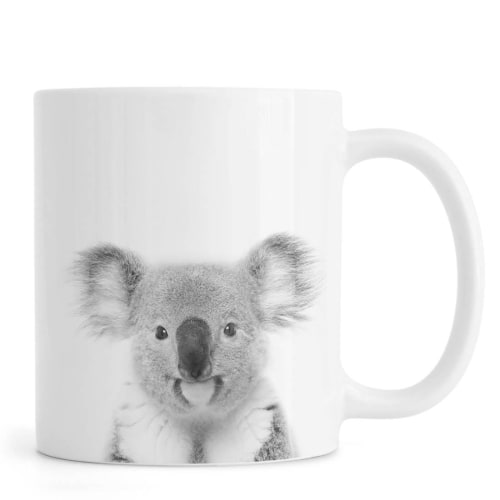 Art de la table Bols, tasses et mugs | Mug en céramique en Blanc & Gris - SZ57873
