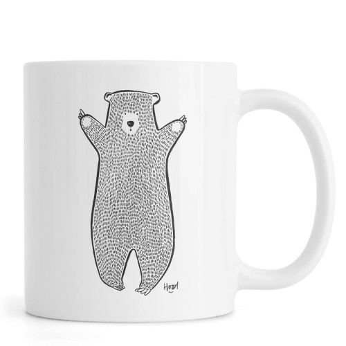 Art de la table Bols, tasses et mugs | Mug en céramique en Blanc & Noir - VU77747