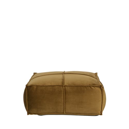 Canapés et fauteuils Poufs | Pouf en velours carré 60x60 bronze - KI79735
