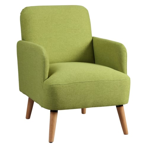 Canapés et fauteuils Fauteuils | Fauteuil  rembourré tissu vert - FY49058