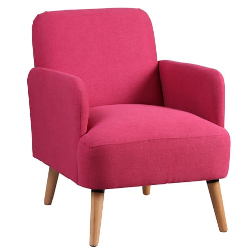 Canapés et fauteuils Fauteuils | Fauteuil  rembourré tissu rose - EH49169