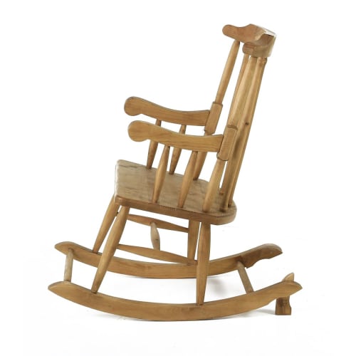 Canapés et fauteuils Fauteuils | Rocking chair pin massif ciré - HH28839