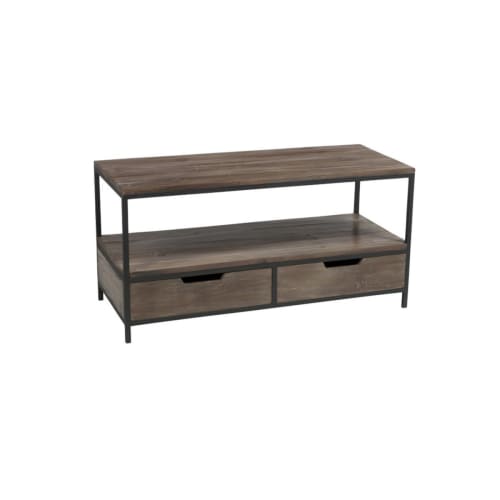 Meubles Tables basses | Table basse bois et métal avec tiroirs - JP16030