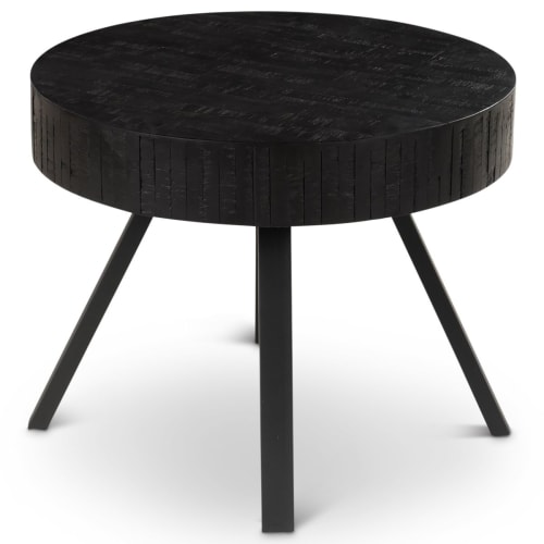 Meubles Tables basses | Table basse en teck recyclé noir H45 - IG18510