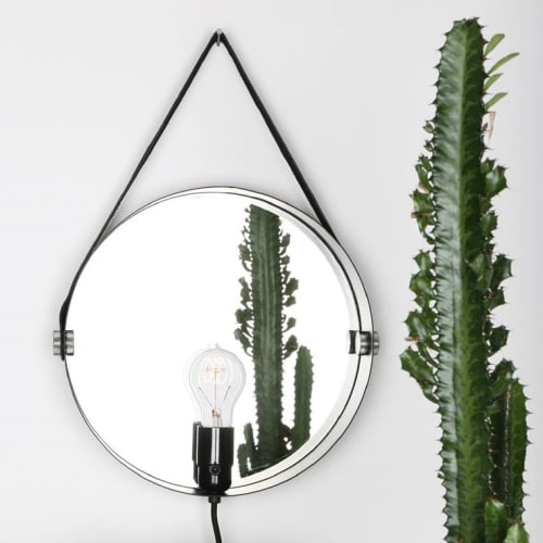 Déco Miroirs | Applique miroir argent D35cm - XV16002