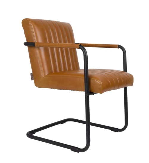 Canapés et fauteuils Fauteuils | Fauteuil rétro en simili cuir marron - OQ67199